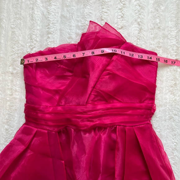 Ruby Rox Pink Strapless dress sz 9 - Picture 6 of 8